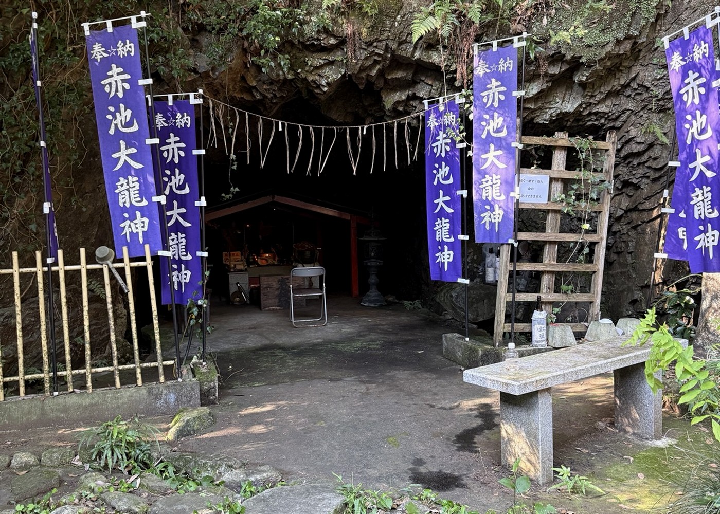 赤池大龍神の入口と境内