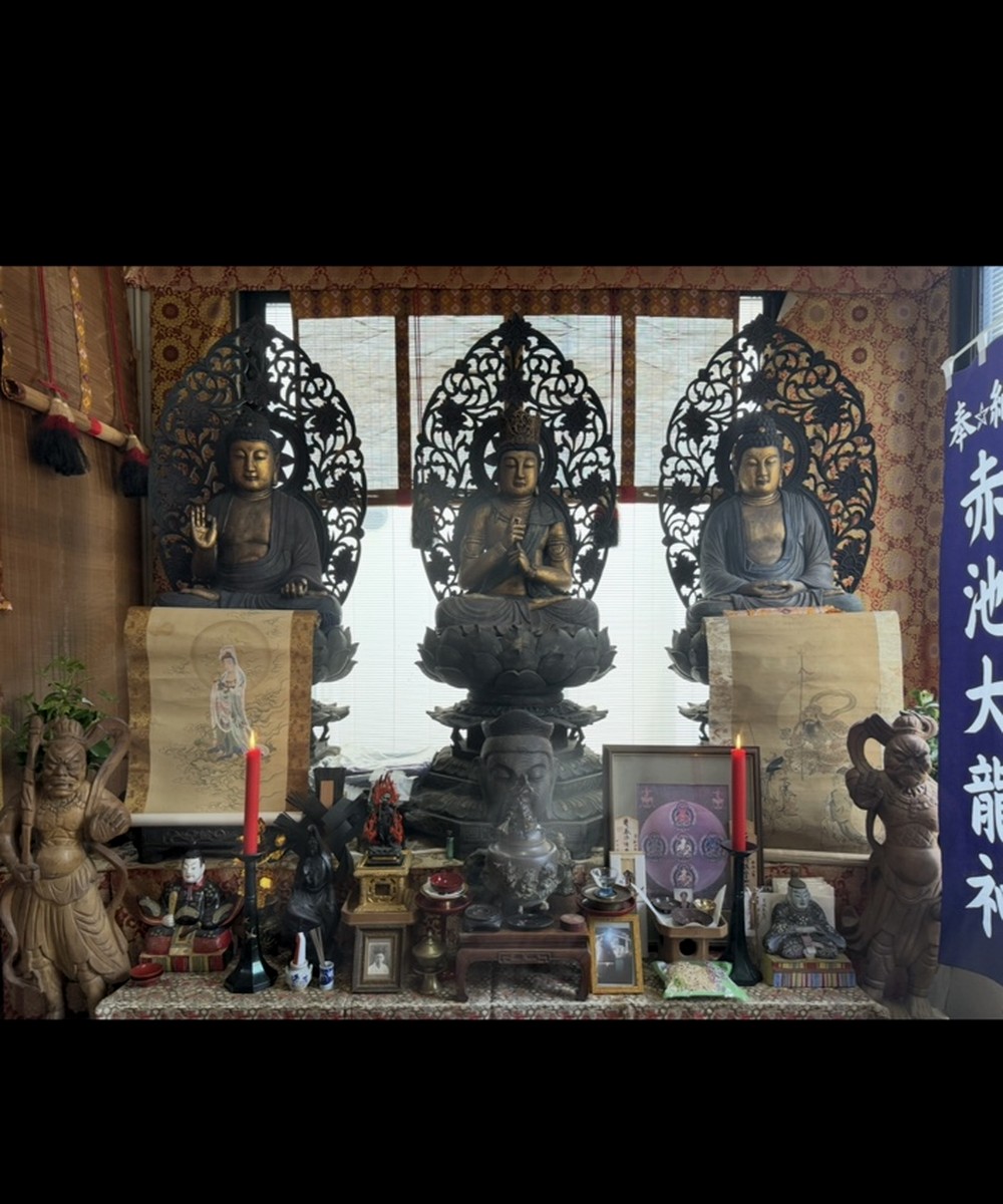 如来三尊(阿弥陀如来・大日如来・釈迦如来)